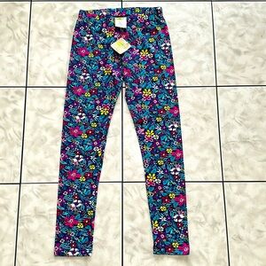 Floral casual bottom (pull-on pant/legging) for girls